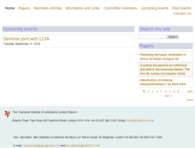 Tablet Screenshot of londonarbitrators.org